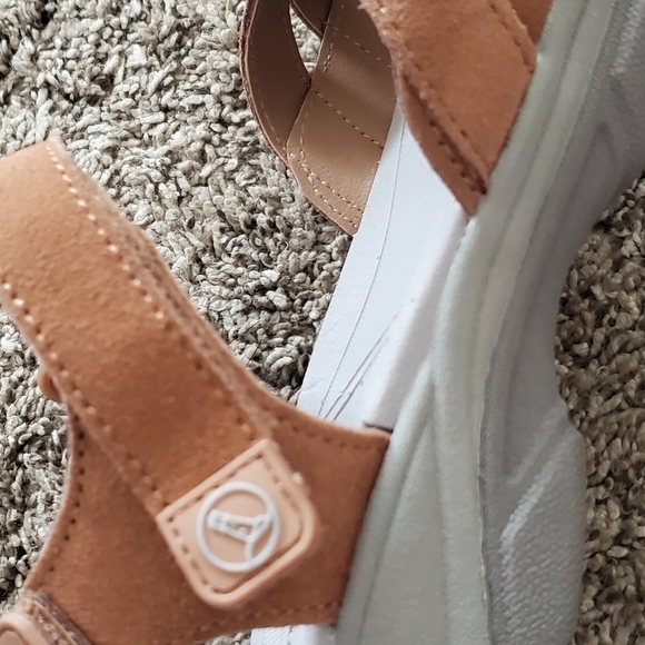 Lands End All Weather‎ Suede Walking Sandal Women’s Sz 9D Brown Adjustable Strap - Picture 10 of 14